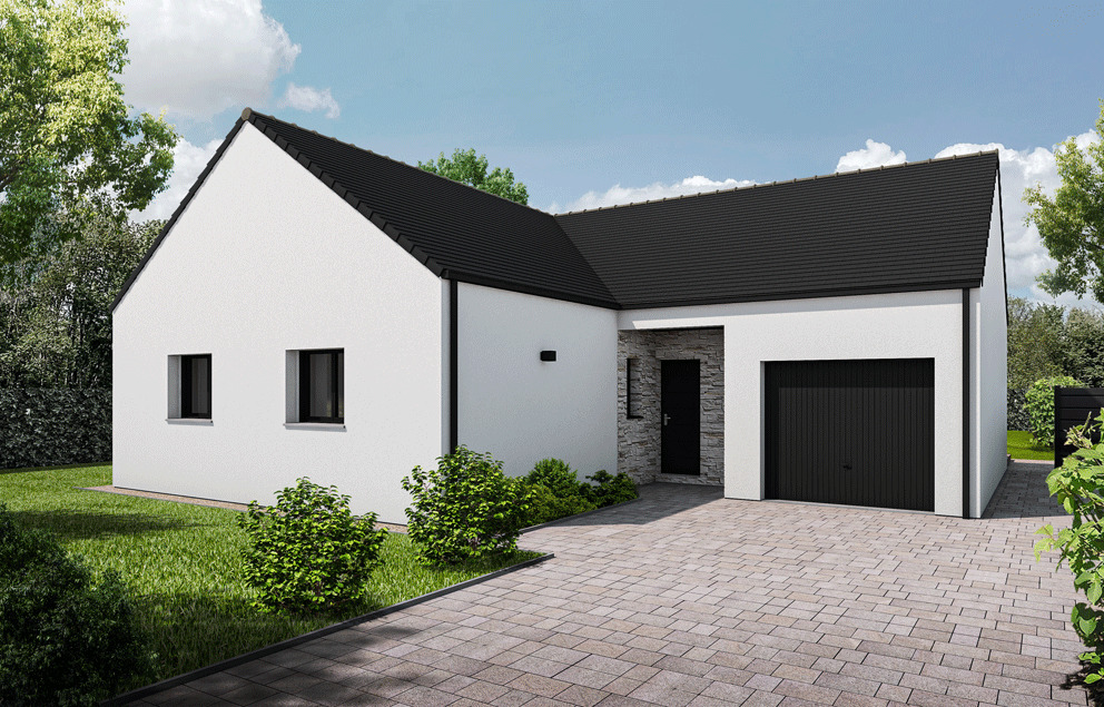 Plain-pied 5 : 92 m²